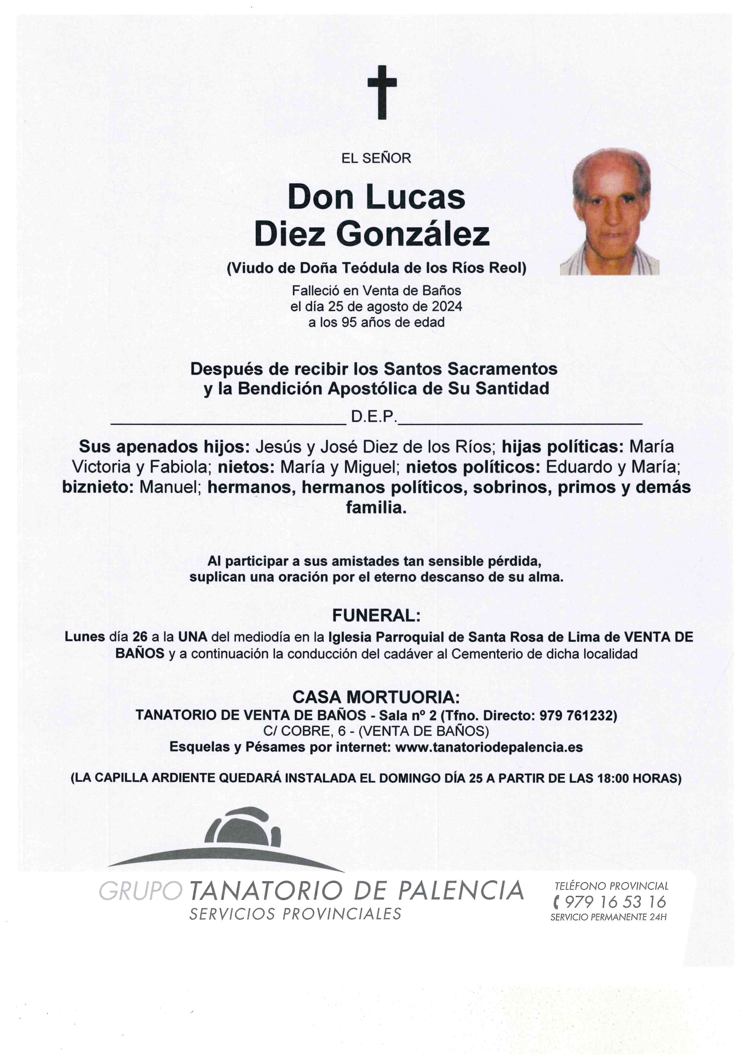 EL SEÑOR DON LUCAS DIEZ GONZÁLEZ